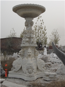 White Marble Garden Fountains