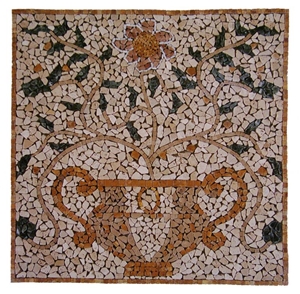 Marble Square Mosaic Pattern