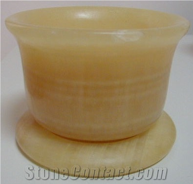 China Honey Onyx Flower Pot
