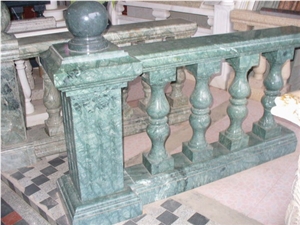 Green Marble Balustrade and Railings