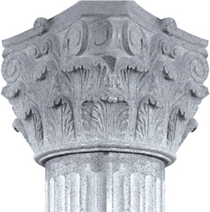 Grey Granite Column Capital,Pillar