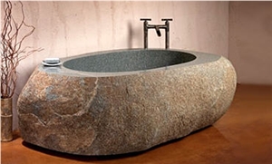 Bathtub Carved in Stone