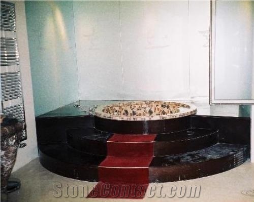 Black Granite Bathtub Surround