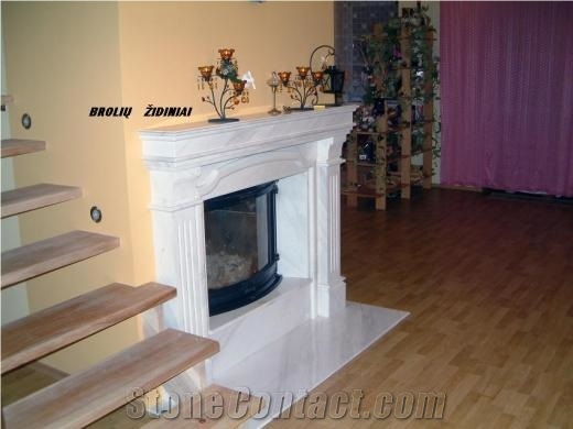 Volakas Marble Fireplace