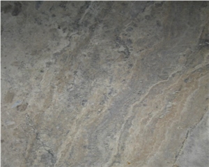 Silver Travertine Slabs & Tiles, Turkey Grey Travertine