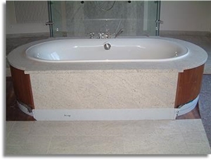 Bath Tub in Kashmir White