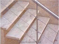 Traditional Stone Stairs, Beige Limestone Stairs