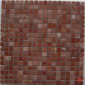 Red Marble Mosaic Tile Rtd002