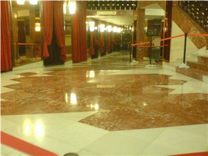 Red Marble Flooring Tile