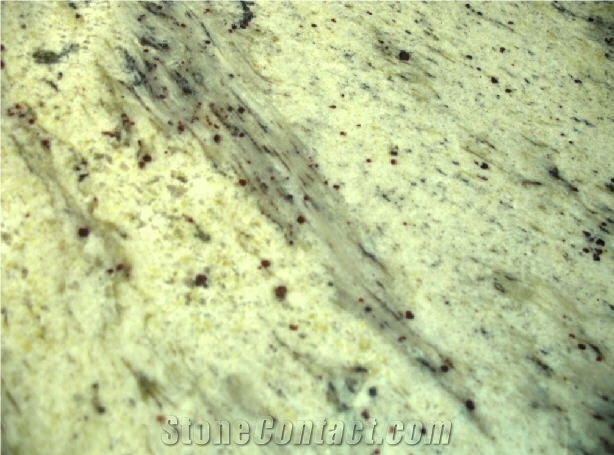 Lemon Ice Granite Slabs & Tiles, India White Granite