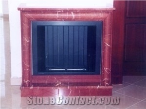 Rojo Alicante Marble Fireplaces