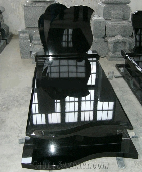 China Black Granite Monument and Tombstone
