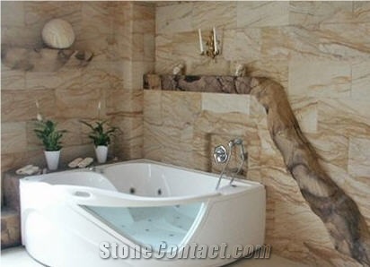 FlexSandStein Sandstone Veneer Bath Design