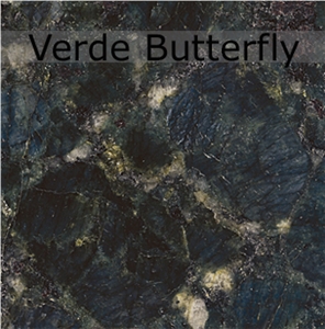 Verde Butterfly Granite Slabs & Tiles, Brazil Green Granite
