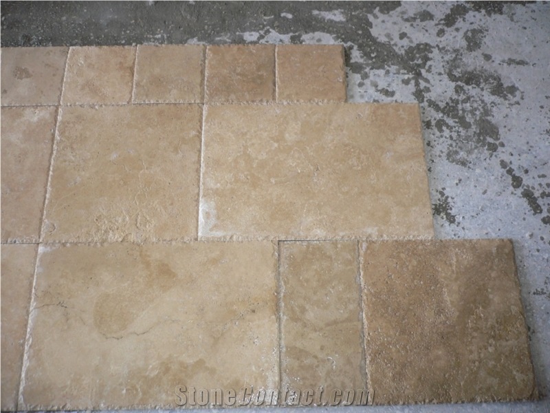 Burdur Medium Travertine Slabs & Tiles, Turkey Beige Travertine