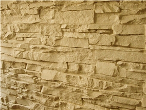 M-099 Laja Ocker Stone Panels, Beige Sandstone Cultured Stone