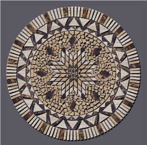 Travertine Mosaics Medallion