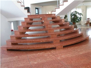 Rosso Verona Granite Stairs and Steps