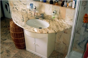 Rosso Portogalo Marble Bathroom Vanity Top