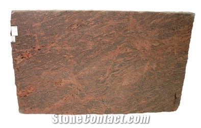 Tiger Red Granite Slab, Block