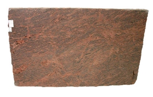 Tiger Red Granite Slab, Block