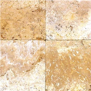 Travertine Tile - Golden Sun