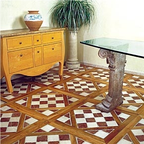 Pietralegno Floor- Oak, Botticino, Red Verona