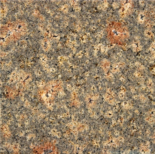 Bala Flower Granite Tile, India Brown Granite
