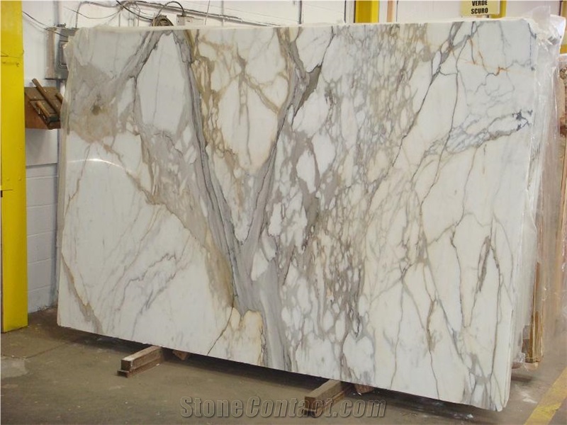 Calcutta Gold Marble Slab, Italy White Marble