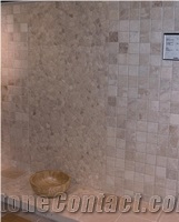 Botticino Classico Marble Mosaic Wall
