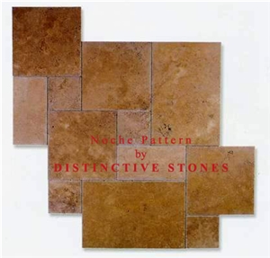 Noce Travertine Pattern Slabs & Tiles, Turkey Brown Travertine