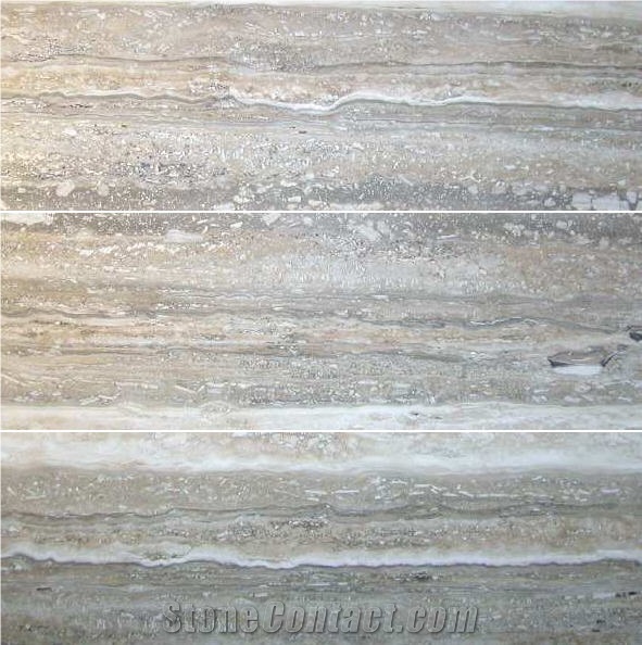 Mare Argento Grey Travertine Slabs & Tiles