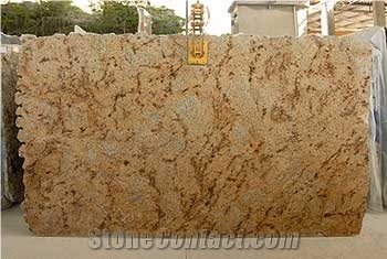 Giallo Monet Graniteslabs, Brazil Yellow Granite