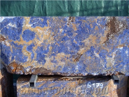 Bolivian Blue Sodalite Granite Blocks