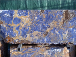 Bolivian Blue Sodalite Granite Blocks