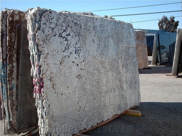 White Spring Granite Slabs & Tiles, Brazil White Granite