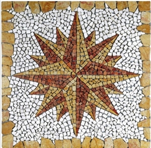 Marble Rosone Opus Mosaic Medallion