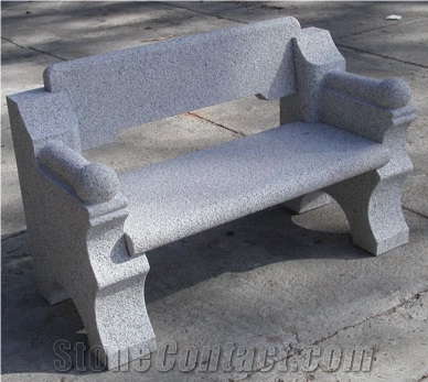 White Granite Bench, G603 White Granite Bench
