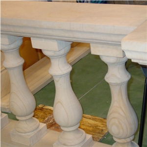 White Marble Baluster & Railing LG001