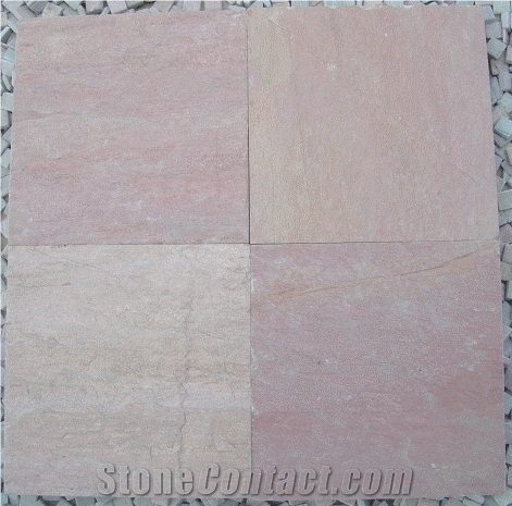 Chassagne Rose Limestone Tiles, France Pink Limestone