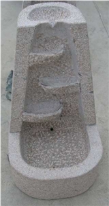Granite Fountain - A83, White Granite Fountain