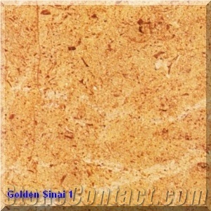 Golden Sinai Marble Tile, Egypt Yellow Marble