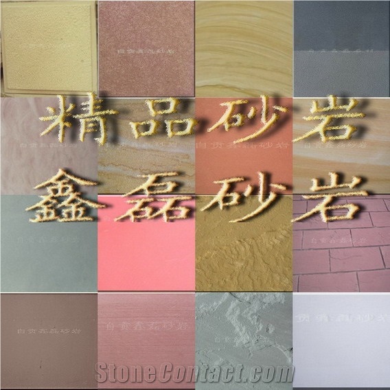 Various Colors Of Sandstone Tiles