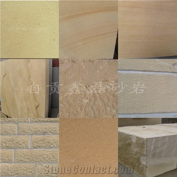Yellow Sandstone Tile, China Beige Sandstone