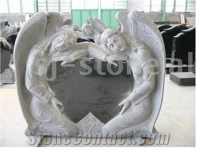 Angel Heart Headstone, American Style Monument