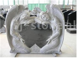 Angel Heart Headstone, American Style Monument