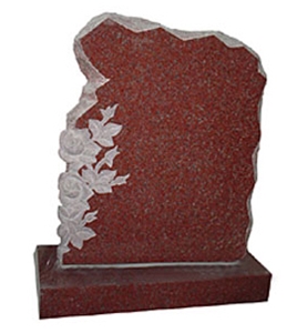 Red Granite Headstone,European Style Monument