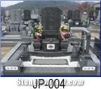 Japanese Style Gravestone JP-004, Black Granite Japanese, Korean