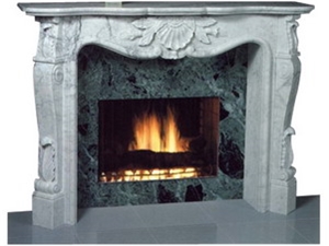 Offer Durable Fireplace LC-002, White Marble Fireplace