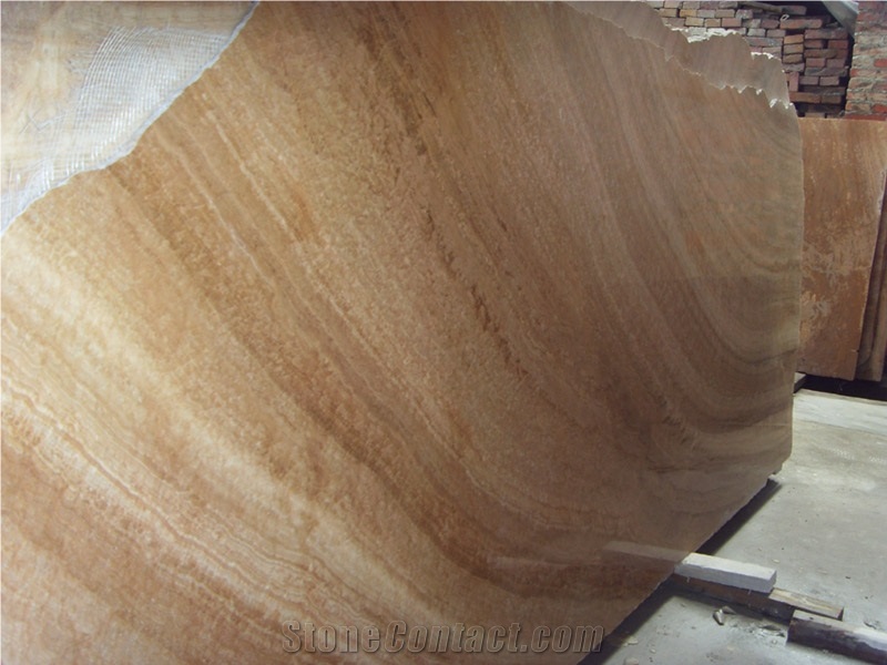 Wood Grain Yellow Marble Slabs, China Yellow Marble